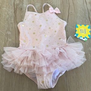 Pink tutu bathing suit